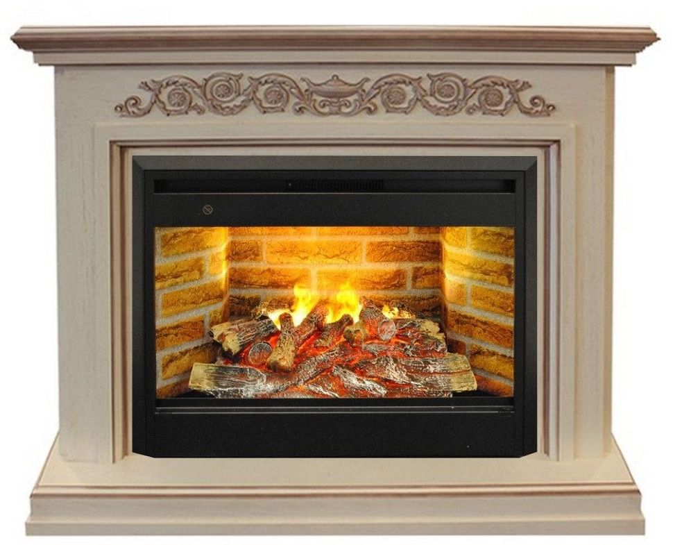 Каминокомплект RealFlame Leticia 26 WT с очагом 3D Prometheus 26