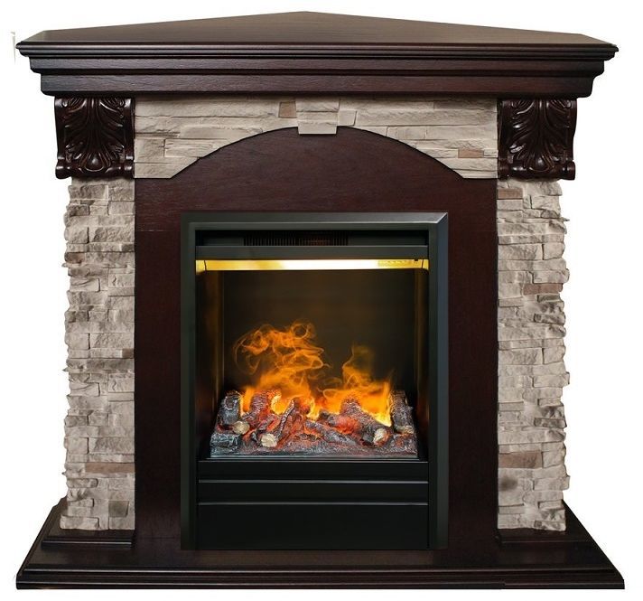 Каминокомплект RealFlame Dublin ROCK Corner STD/EUG AO с очагом 3D Olympic