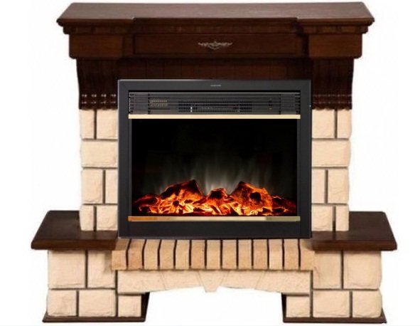 Каминокомплект Interflame Exterion под очаг Jupiter GLS LED Brass