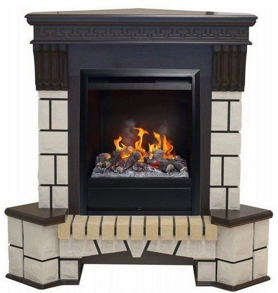 Каминокомплект RealFlame Stone Corner new STD/EUG с очагом 3D Olympic