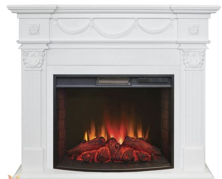 Каминокомплект RealFlame Casablanca 25,5/26 WT с очагом Evrika 25,5 LED