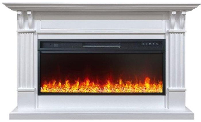 Каминокомплект Cardiff - Белый с очагом Vision 42 LED