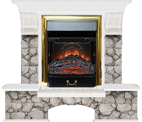 Каминокомплект Glenrich Бостон К Грот цветной (Magestic)