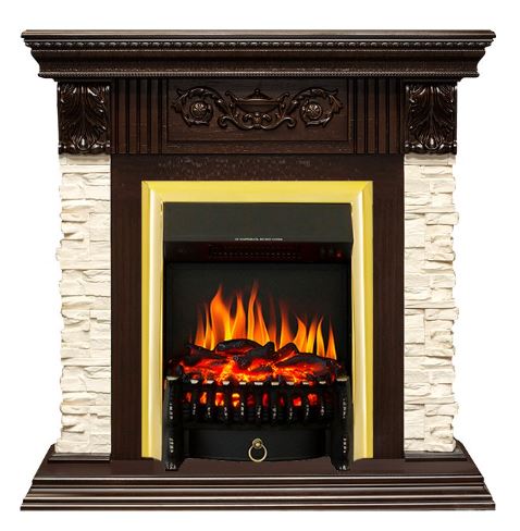 Каминокомплект Luxemburg - Тем. дуб с очагом Fobos/Majestic/Aspen