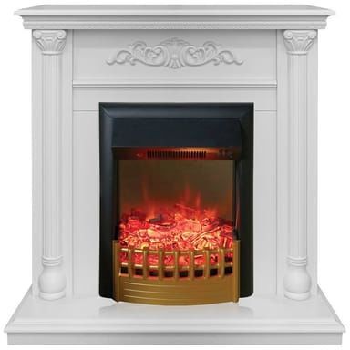 Каминокомплект RealFlame Torino STD/EUG WT с очагом Rimini