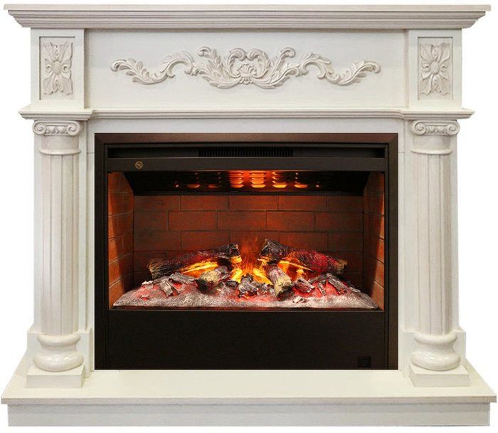 Каминокомплект RealFlame Silvia 26 WT с очагом 3D Helios 26