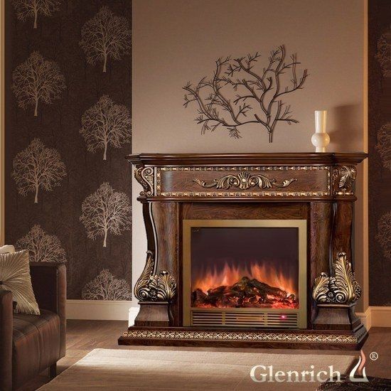 Каминокомплект Glenrich Палас Sharm 33 Brass