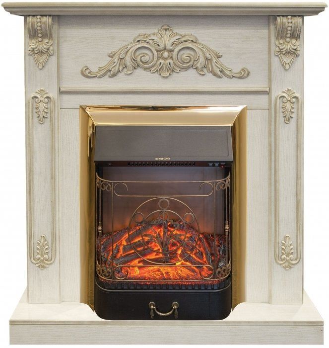 Каминокомплект RealFlame Anita STD/EUG WTG с очагом Majestic Lux Brass S