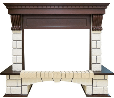 Портал угловой Royal Flame Pierre Luxe (1045х1320х865 (К:930))