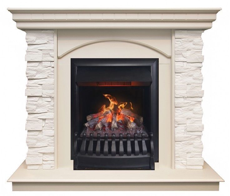 Каминокомплект RealFlame Elford STD/EUG/25'5/HL WT с очагом 3D Oregan