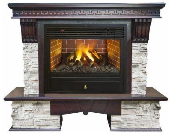 Каминокомплект RealFlame Rockland 26/HL AO с очагом 3D Novara