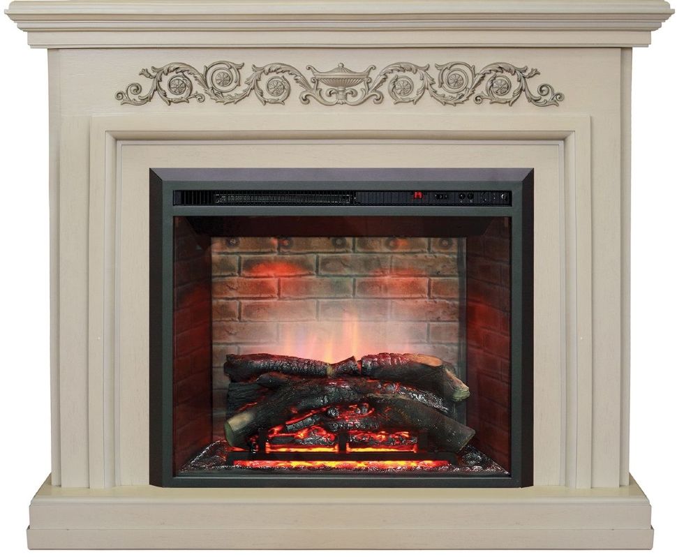 Каминокомплект RealFlame Leticia 26 WT с очагом 3D Leeds 26