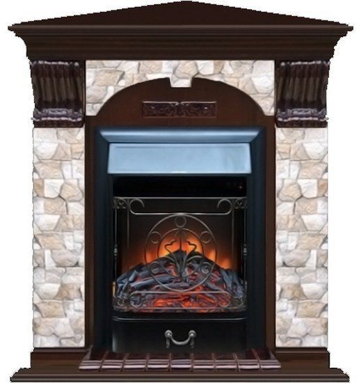 Каминокомплект Glenrich Арочный Арбат угловой (Magestic)