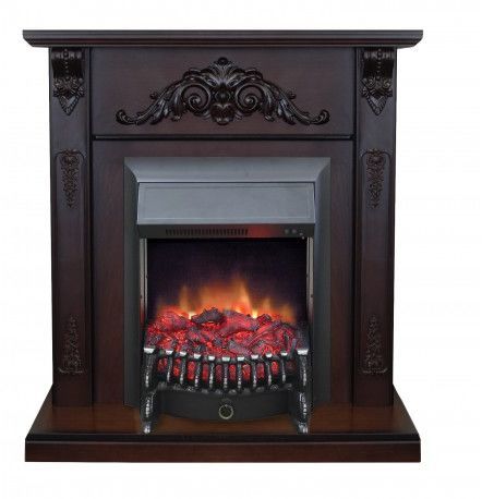 Каминокомплект RealFlame Anita STD/EUG AO с очагом Fobos Lux Black S