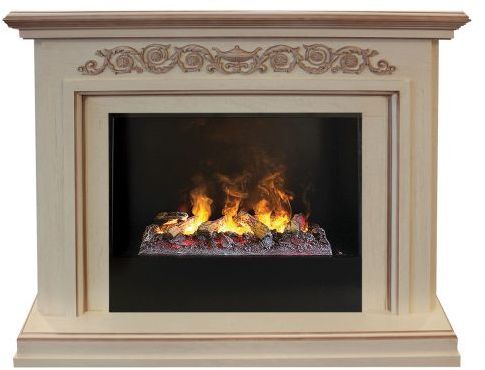 Каминокомплект RealFlame Leticia 26 WT 3D Cassette 630 + Black вставка