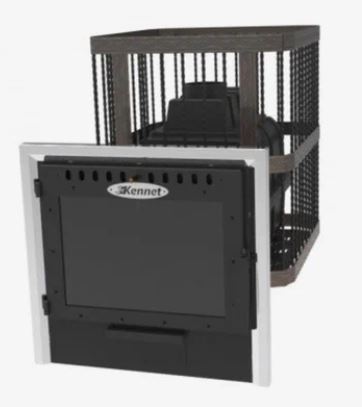 Печь банная Kennet Атлант 22П сетка ковка панорама