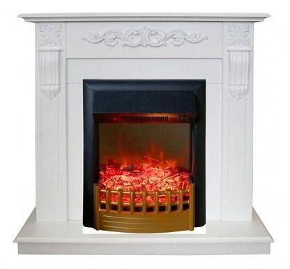 Каминокомплект RealFlame Dominica STD/EUG WT с очагом Rimini