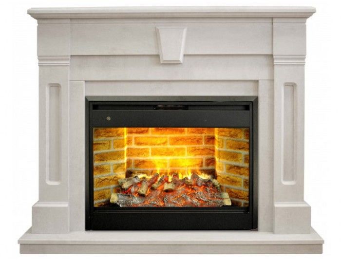 Каминокомплект RealFlame Kellie 25,5/26 WT с очагом 3D Prometheus 26