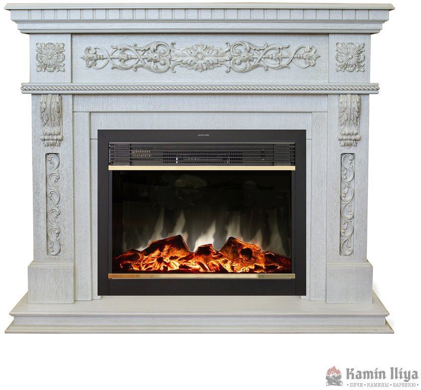 Каминокомплект RealFlame Estella 25,5/26 WT с очагом MoonBlaze LUX Brass