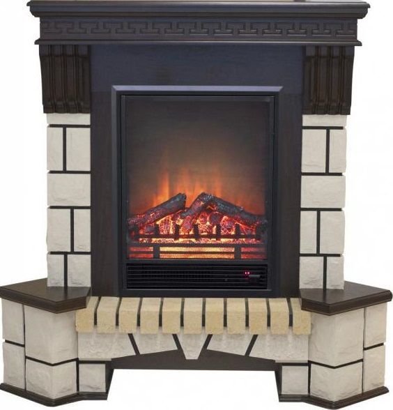 Каминокомплект RealFlame Stone new STD/EUG AO (DN) с очагом Eugene