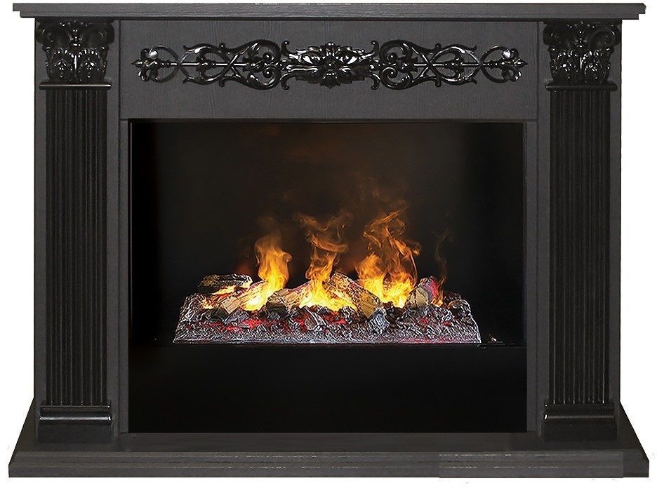 Каминокомплект RealFlame Milton 25,5/26 DN 3D Cassette 630 + Black вставка