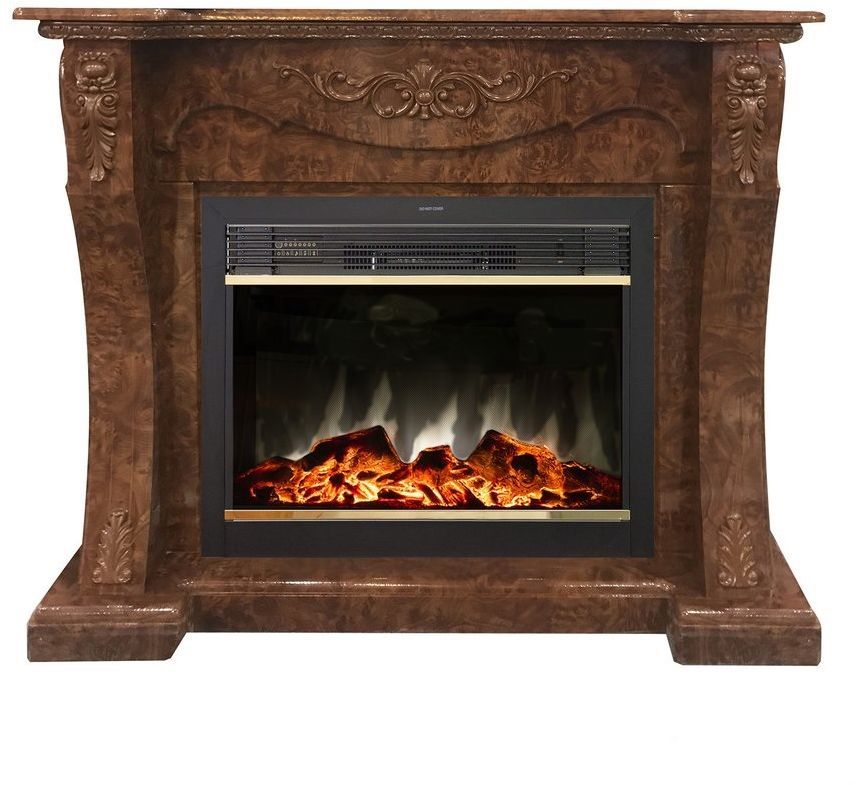 Каминокомплект RealFlame Olivia 25,5/26 AO с очагом MoonBlaze LUX Brass