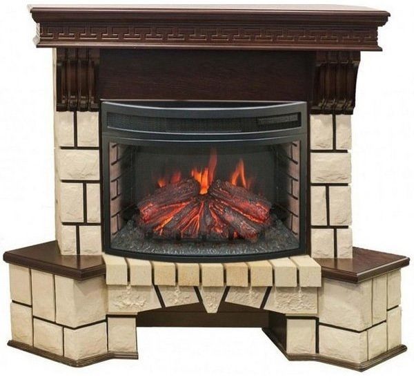 Каминокомплект RealFlame Stone new 25/25,5 с очагом Firefield 25 S IR