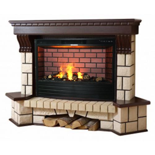 Каминокомплект Interflame Exter угловой под очаг Triumph 33 3D