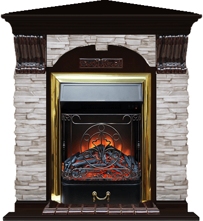 Каминокомплект Glenrich Арочный Мисхор угловой (Magestic)