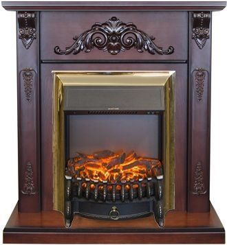 Каминокомплект RealFlame Anita STD/EUG AO с очагом Fobos Lux Brass S