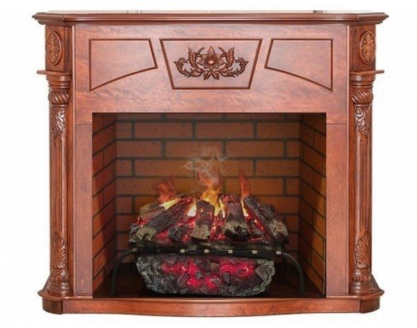 Каминокомплект RealFlame Sofie 26 AO с очагом 3D Silva log+Brick вставка 26