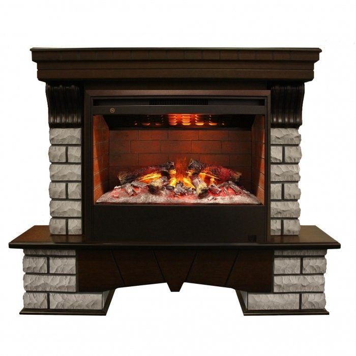 Каминокомплект RealFlame Country Rock 26 AO с очагом 3D Helios 26