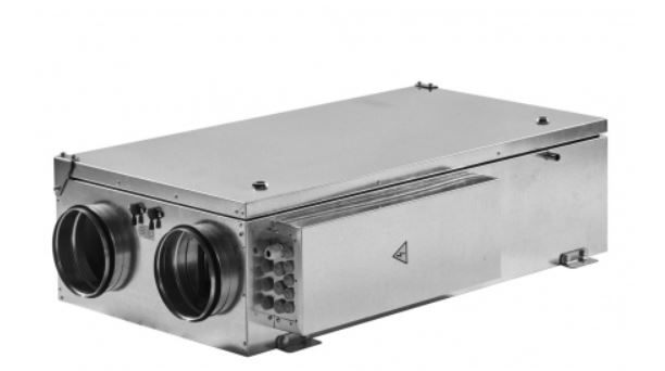 UniMAX-P CE EC приточно-вытяжные установки с электронагревателем, пластинчатым рекуператором (подвесная версия)