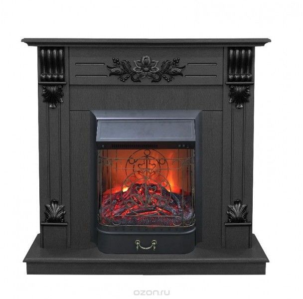 Каминокомплект RealFlame Ottawa STD/EUG DN с очагом Majestic Lux Black S