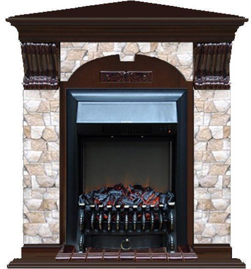 Каминокомплект Glenrich Арочный Арбат угловой (Fobos)