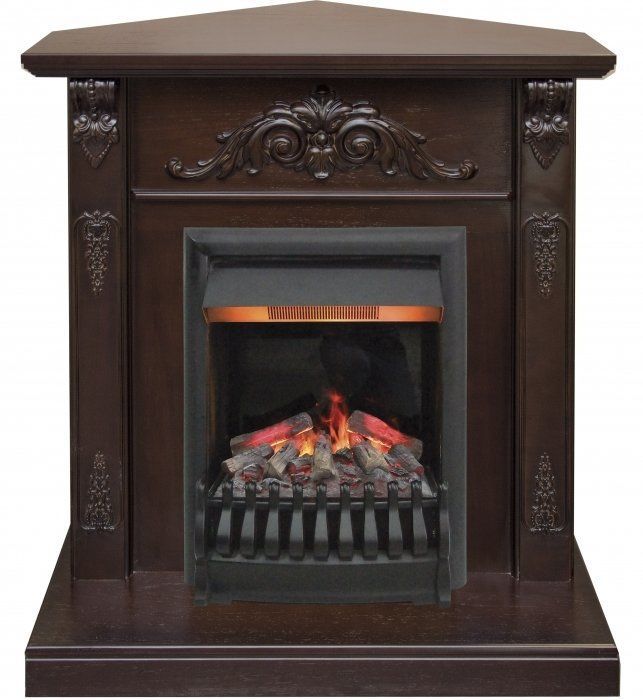 Каминокомплект RealFlame Anita corner STD/EUG AO с очагом 3D Oregan
