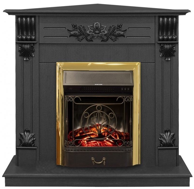 Каминокомплект RealFlame Ottawa STD/EUG DN с очагом Majestic Lux Brass S