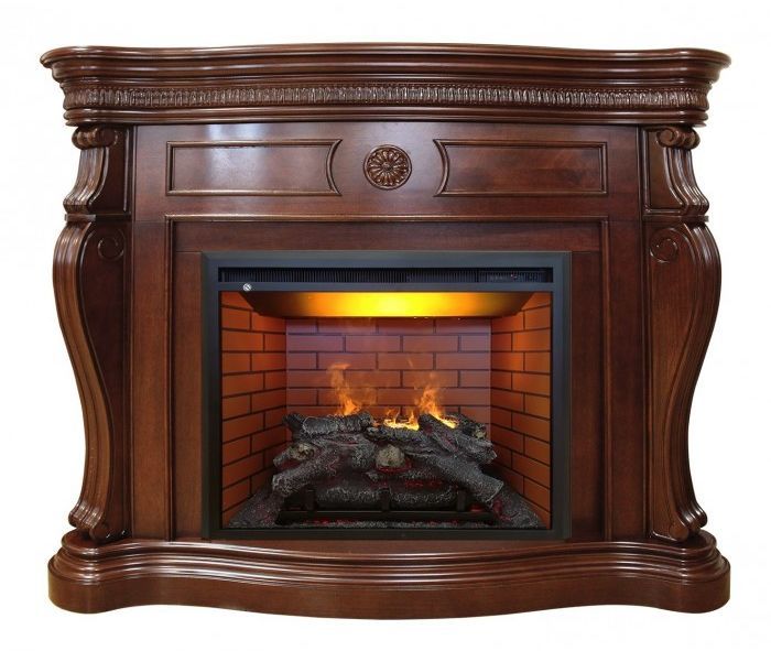 Каминокомплект RealFlame Barcelona 26/33 AO с очагом 3D Leeds 26