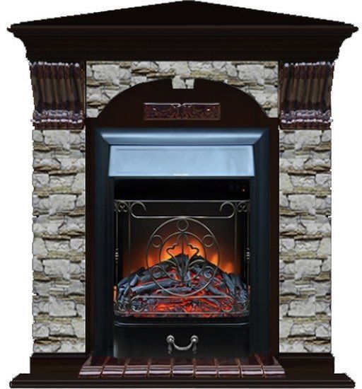 Каминокомплект Glenrich Арочный Алтай угловой (Magestic)