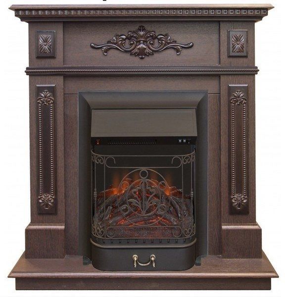 Каминокомплект RealFlame Lilian STD/EUG DN с очагом Majestic Lux Black S