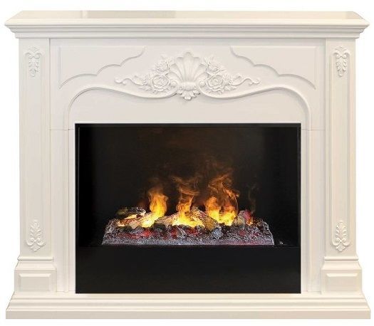 Каминокомплект RealFlame Victoria 26 WT с очагом 3D Cassette 630 + Black вставка