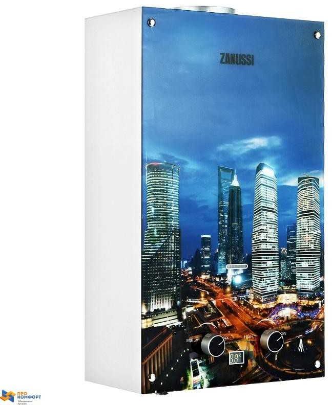 Газовый проточный водонагреватель Zanussi GWH 10 Fonte Glass Metropoli