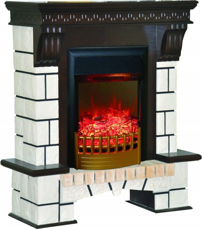 Каминокомплект RealFlame Stone new STD/EUG AO (DN) с очагом Rimini