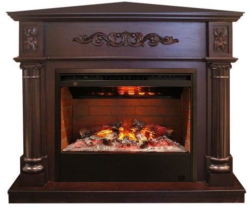 Каминокомплект RealFlame Silvia Corner 26 AO с очагом 3D Helios 26