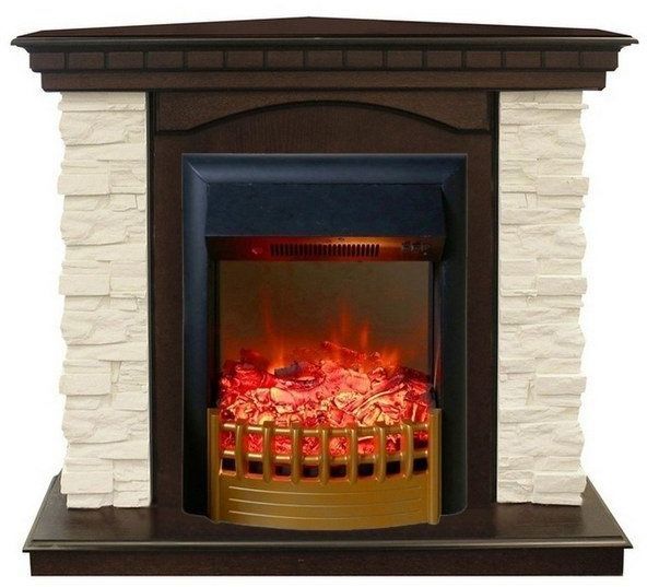 Каминокомплект RealFlame Elford Corner STD/EUG/25'5/HL AO с очагом Rimini