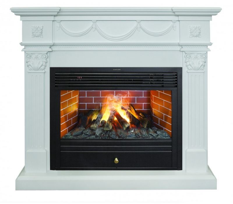 Каминокомплект RealFlame Casablanca 25,5/26 WT с очагом 3D Novara