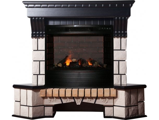 Каминокомплект Interflame Exter угловой под очаг Triumph 25 3D