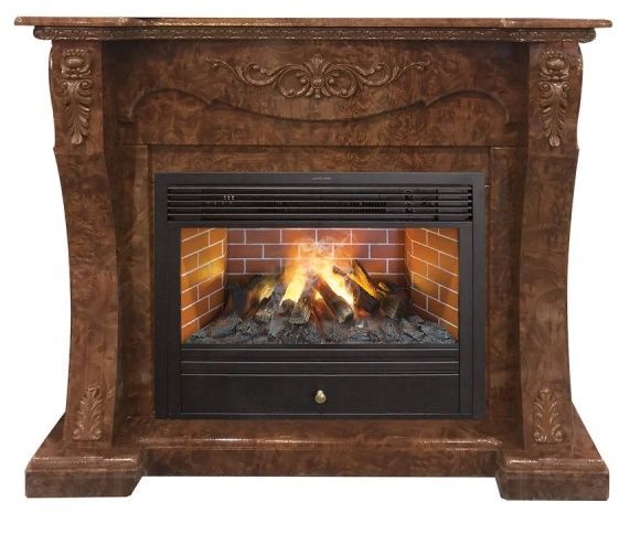 Каминокомплект RealFlame Olivia 25,5/26 AO с очагом 3D Novara