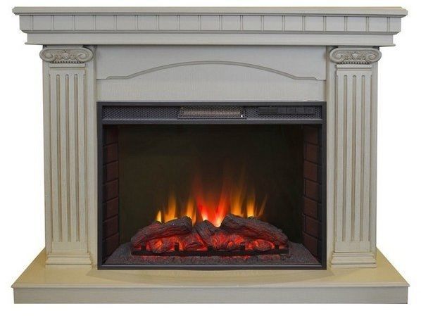 Каминокомплект RealFlame Rosa 25/25,5 WT с очагом Sparta 25,5 LED