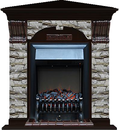 Каминокомплект Glenrich Арочный Алтай угловой (Fobos)